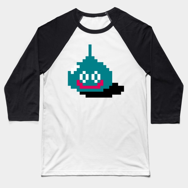 DQ Slime Sprite Baseball T-Shirt by SpriteGuy95